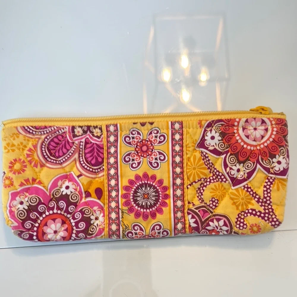 Vera Bradley 3pc cosmetic bag set